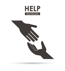 Fototapeta premium Help icon design 