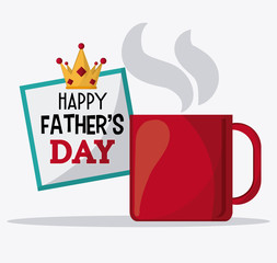 Happy Fathers day design 