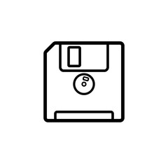security set floopy back line icon