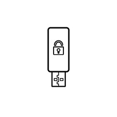 security set flashcard safety line icon