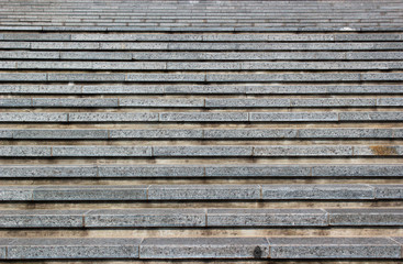 Abstracte achtergrond van grijze horizontale betonnen trappen