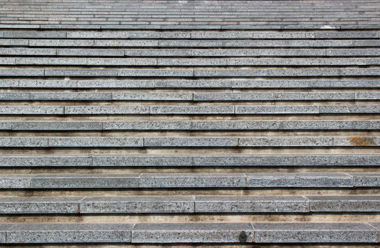 Abstract Background Of Grey Horizontal Concrete Stairs