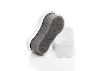 shoe polish on the white background