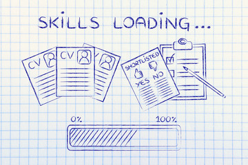 skills loading: CV and shortlist of candidates