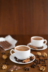 Coffee and chocolate