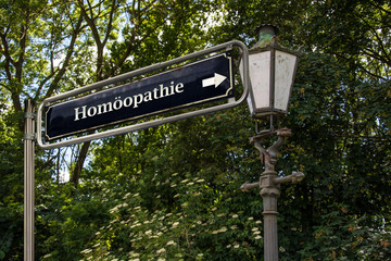 Obraz premium Schild 53 - Homöopathie