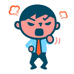 激怒するビジネスマン