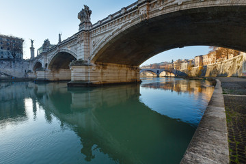 Obraz premium Rome city morning view, Italy.