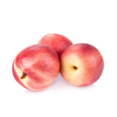 Nectarine fruit isolated on white background