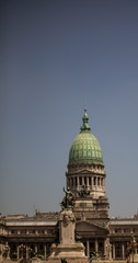 Naklejka premium statue congresso nacional buenos aires