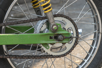 rear field of wheel on focus it