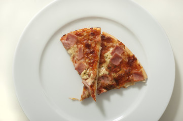 two pieces of pizza