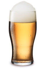 Mosit glass of light beer