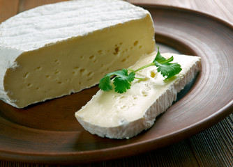 Round Brie cheese