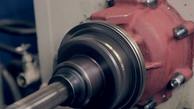 Heavy industry - Electric motor. A motor starts working. HD.