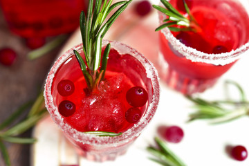 Cranberry cocktail.