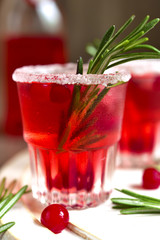 Cranberry cocktail.