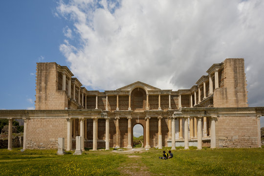 Gymnasium At Sardis In Turkey