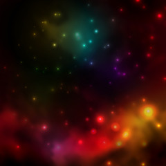 Abstract background is a space with stars 