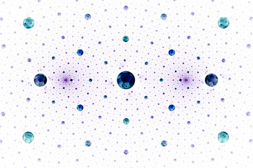 Abstract fractal pattern on white background