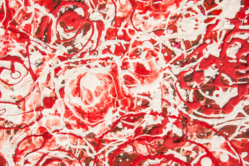 Colorful abstract texture, oil painting on canvas, Red texture,