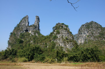 The beautiful mountains scenery
