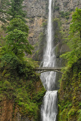 Benson Bridge over Multnomah Falls, Columbia River Gorge Nationa