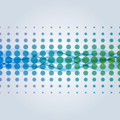 Gradation Dots & Wave #Vector Background