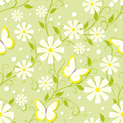 Fototapeta na wymiar floral seamless pattern