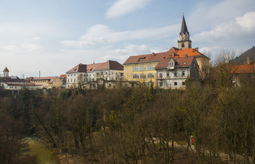 Obraz premium Kranj town in north west part of Slovenia