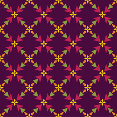 Vector modern seamless colorful geometry triangle pattern, color abstract geometric background, pillow multicolored print, retro texture, hipster fashion design