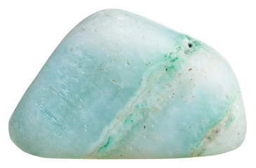 polished green Aragonite mineral gem stone