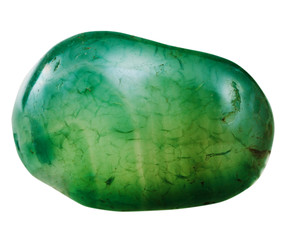 polished green agate mineral gem stone