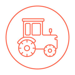Tractor line icon.
