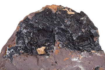 Goethite mineral stone on Limonite iron ore