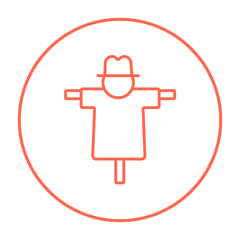 Scarecrow line icon.