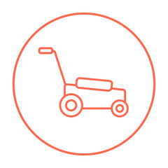 Lawnmover line icon.
