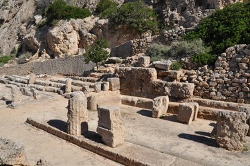 Fototapeta na wymiar Heraion of Perachora - ancient Greek sanctuary