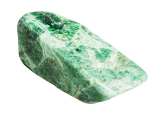 green jadeite mineral gemstone isolated