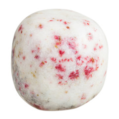 polished dolomite mineral stone with of cinnabar