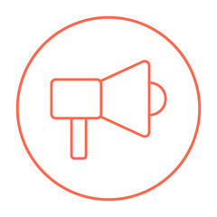 Mmegaphone line icon.