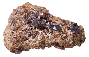 druse of Andradite (Melanite) dark brownl crystals