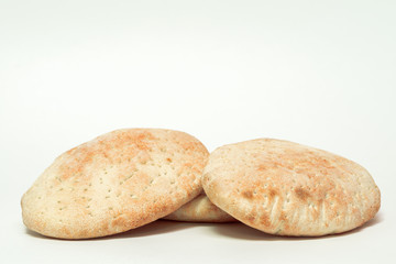 Italian bread, ciabatta. isolated object