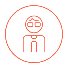 Businessman line icon.