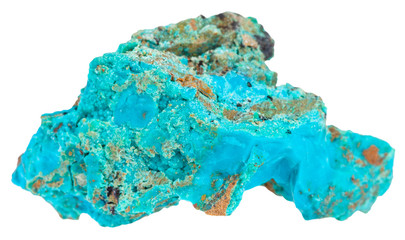 piece of blue Chrysocolla mineral stone