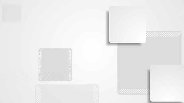 Light grey abstract squares geometric motion background. Seamless loop design. Video animation HD 1920x1080