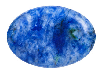 oval lapis lazuli (lazurite) mineral gemstone