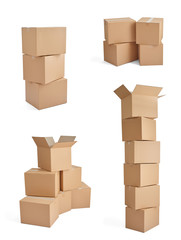 box package delivery cardboard carton stack