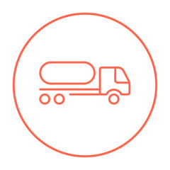 Fuel truck line icon.