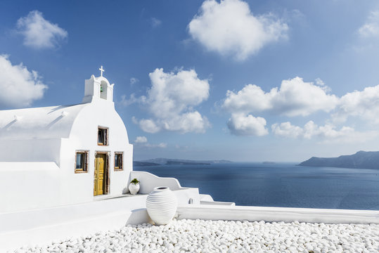 Church in Oia, Santorini, Greece